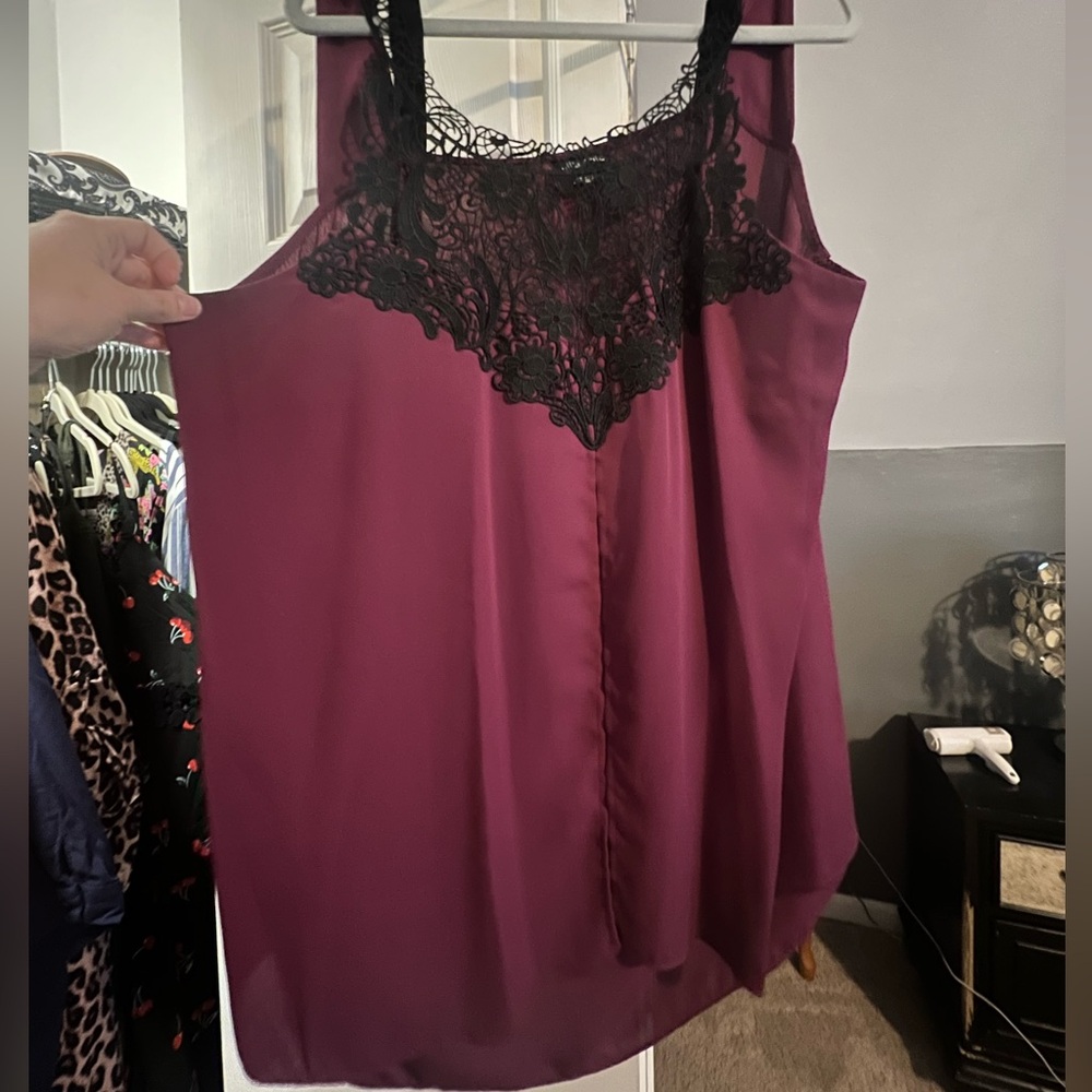 Purple lace top